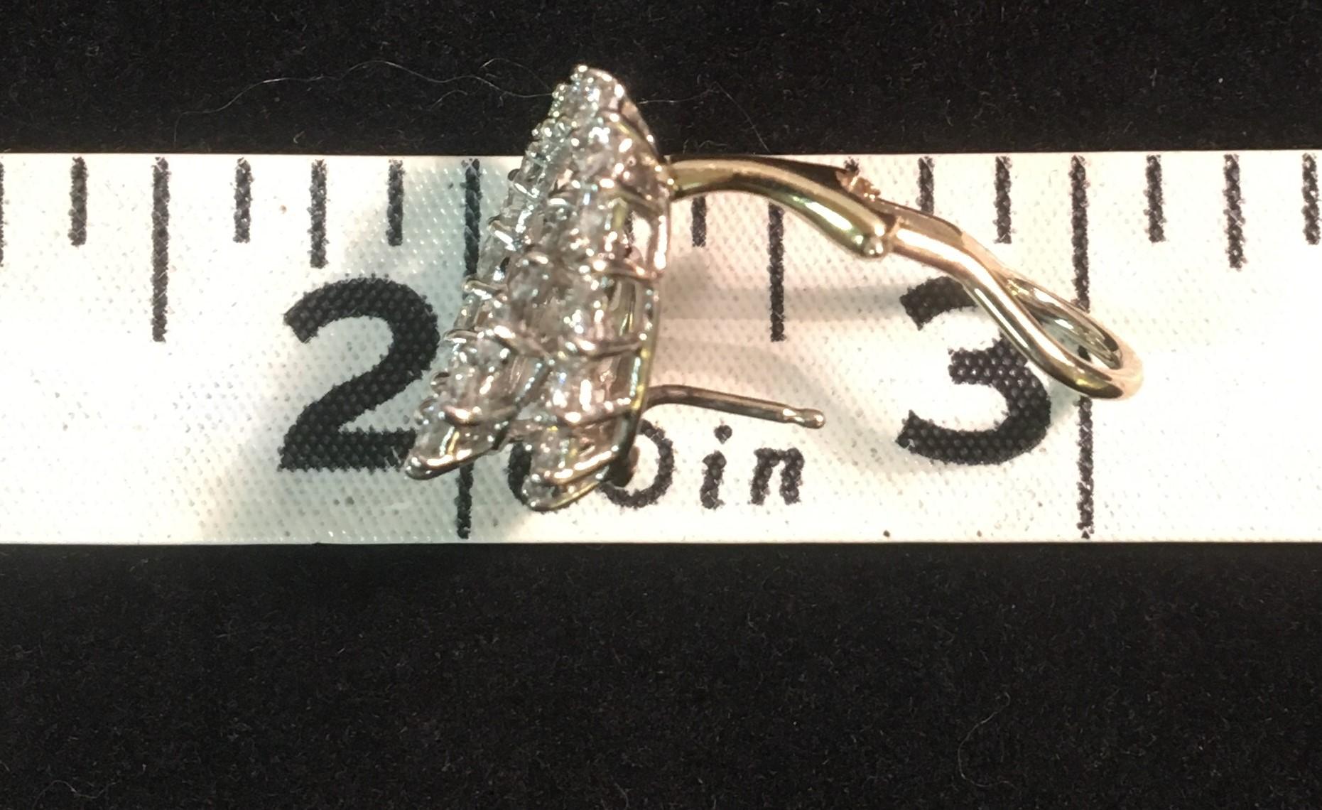 Women's or Men's Tiffany & Co. 3.92 Carat Diamond Platinum Swirl Earrings