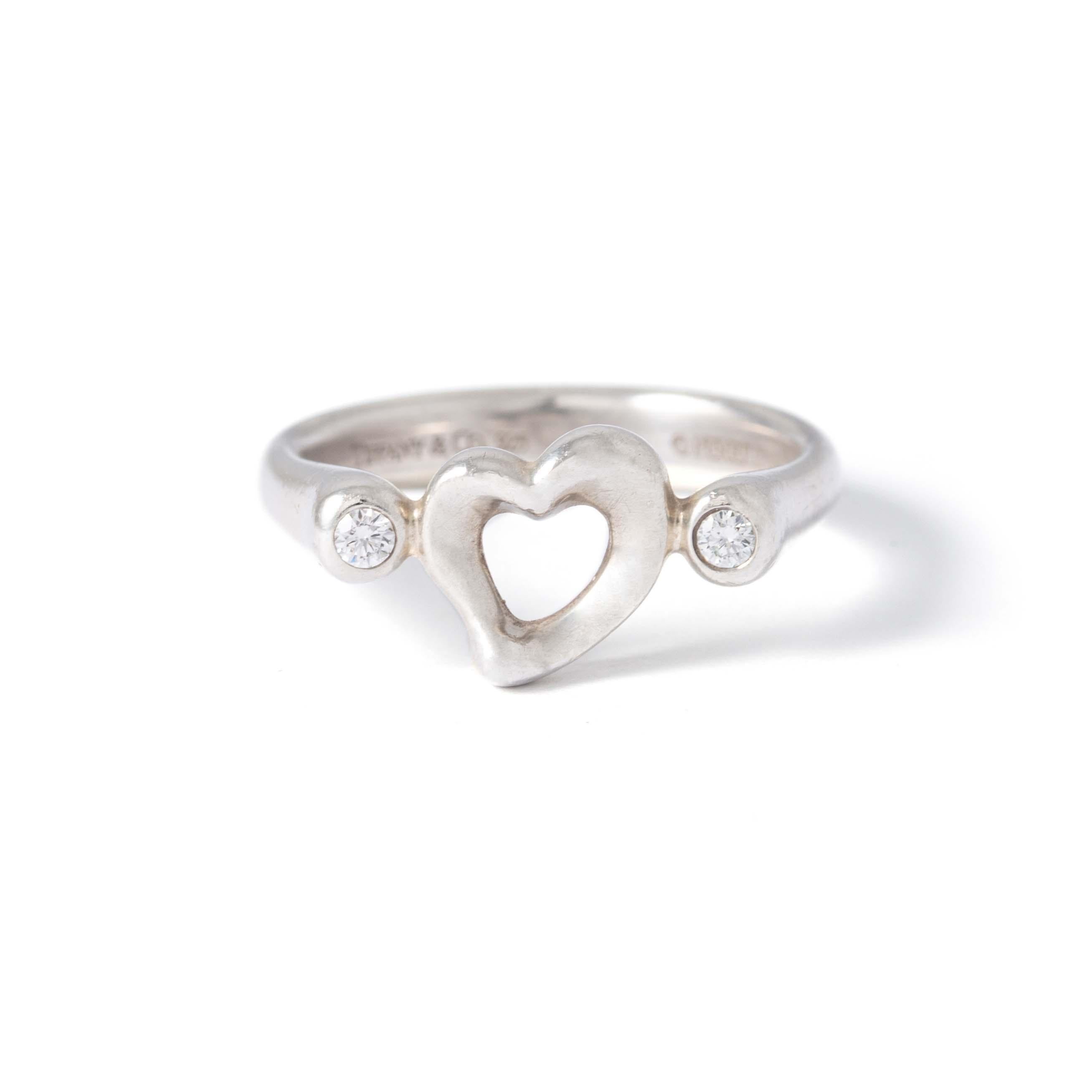 Tiffany's and Co. Peretti Collection Silver Ring In Good Condition For Sale In Geneva, CH
