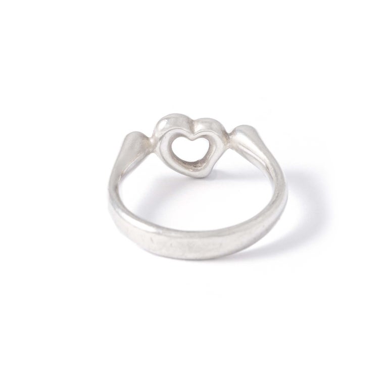 Tiffany's and Co. Peretti Collection Silver Ring For Sale at 1stDibs