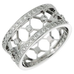 TIFFAY & Co. Platinum Diamond Voile Ring 5.5