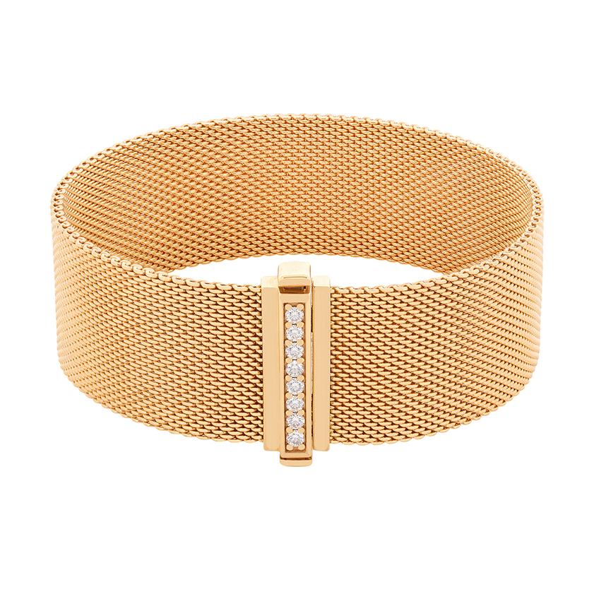 Contemporary Tiffay & Co. 'Somerset' Diamond and Rose Gold Bracelet