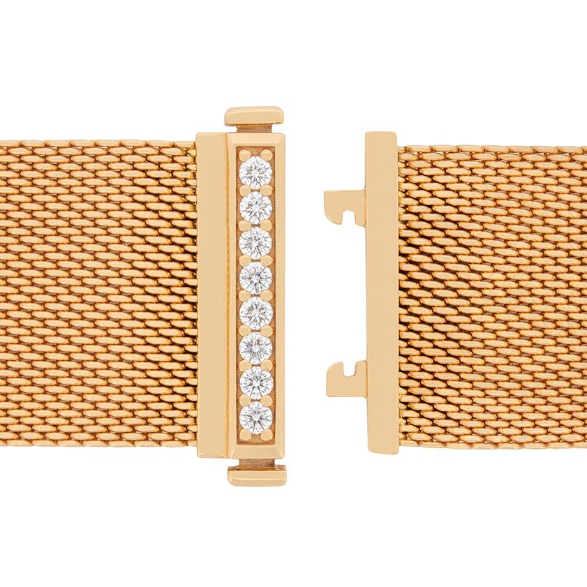 Brilliant Cut Tiffay & Co. 'Somerset' Diamond and Rose Gold Bracelet