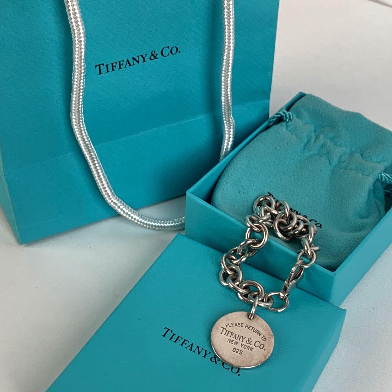 return to tiffany round tag bracelet