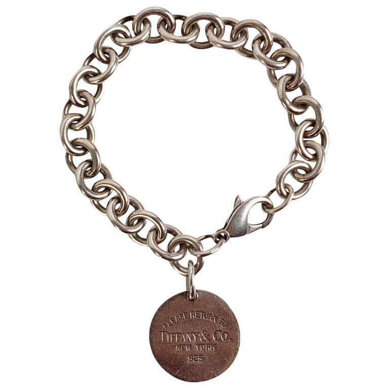 Return to tiffany bracelet round tag clearance