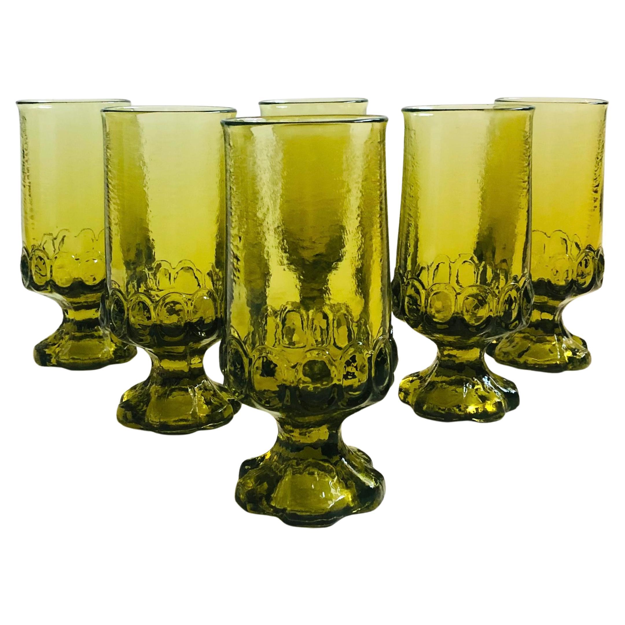 Calici Tiffin Franciscan Madeira Green - Set di 6 calici