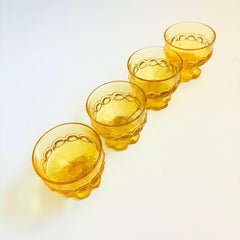 Tiffin Franciscan Madeira Yellow Coupes - Set of 4