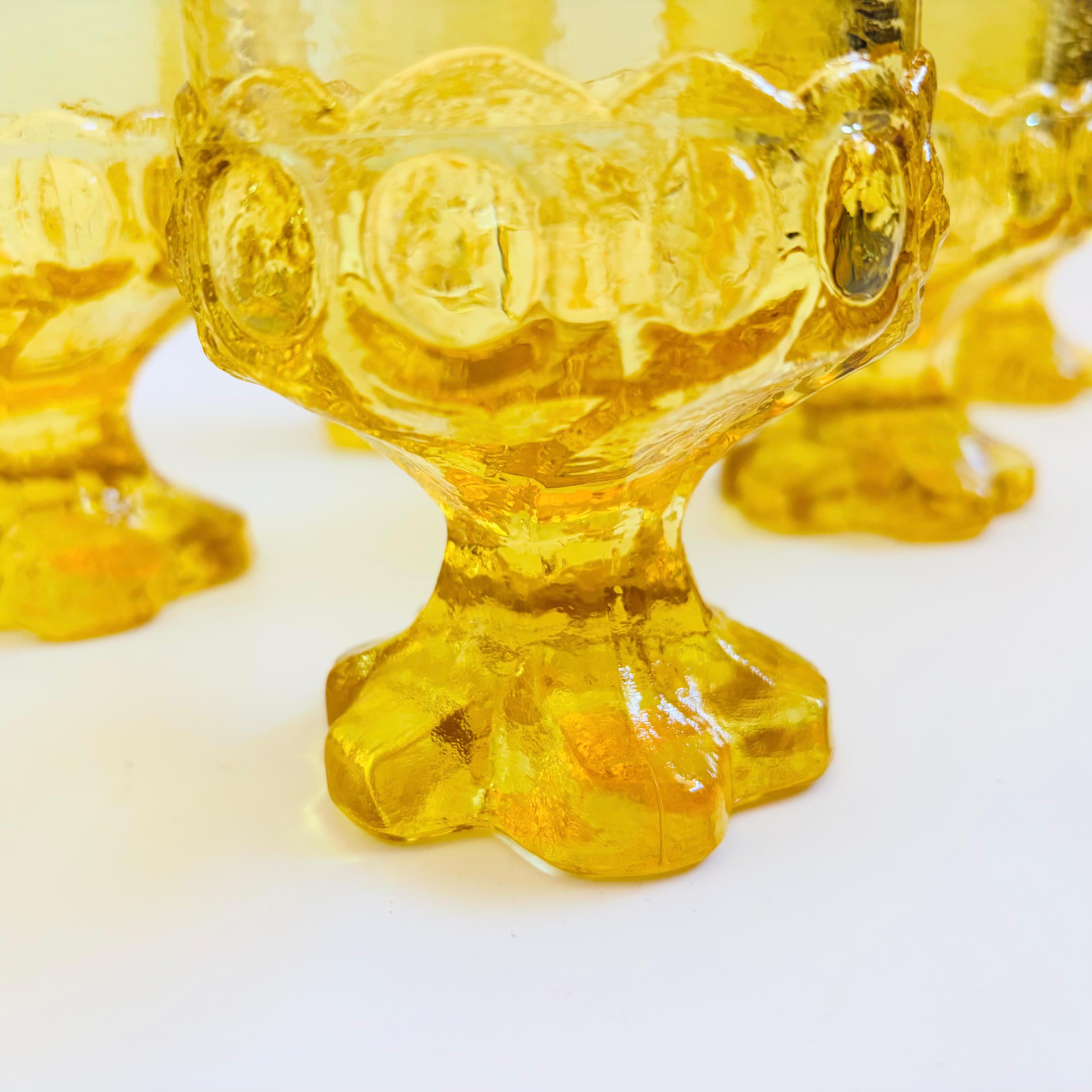 Copas Tiffin Franciscanas Madeira Amarillo - Lote de 6 en Bueno estado para la venta en Fairfield, CA