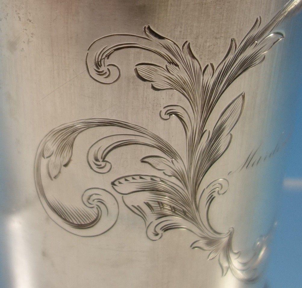 engraved silver baby cup