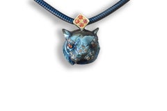 Rossella Ugolini Mandarin Sapphires Brown Diamond 18K Gold Tiger Necklace