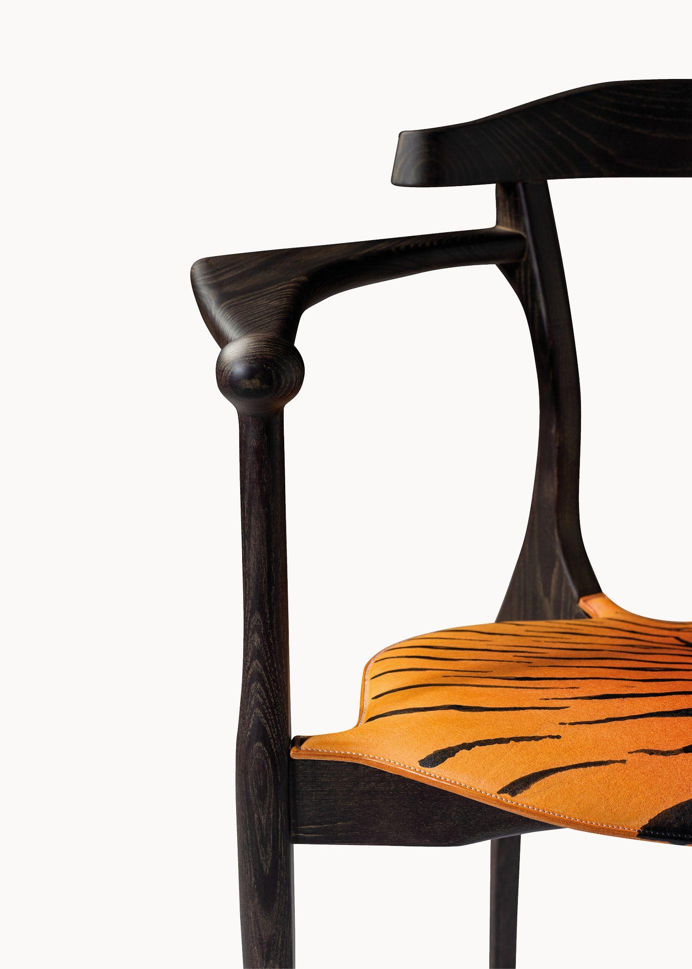 Tiger Art Gaulino Limited Edition Armchair by Oscar Tusquets In New Condition For Sale In Barcelona, Barcelona