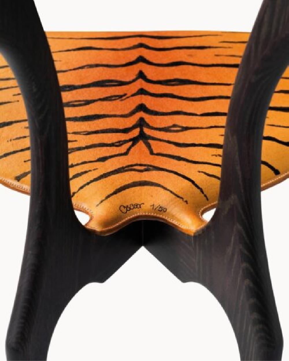 Spanish Tiger Art Gaulino Limited Edition Chair by Oscar Tusquets for BD Barcelona For Sale