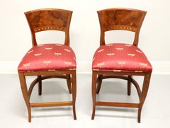 Tiger & Burl Oak Counter Height Stools by EMERSON ET CIE - Pair A