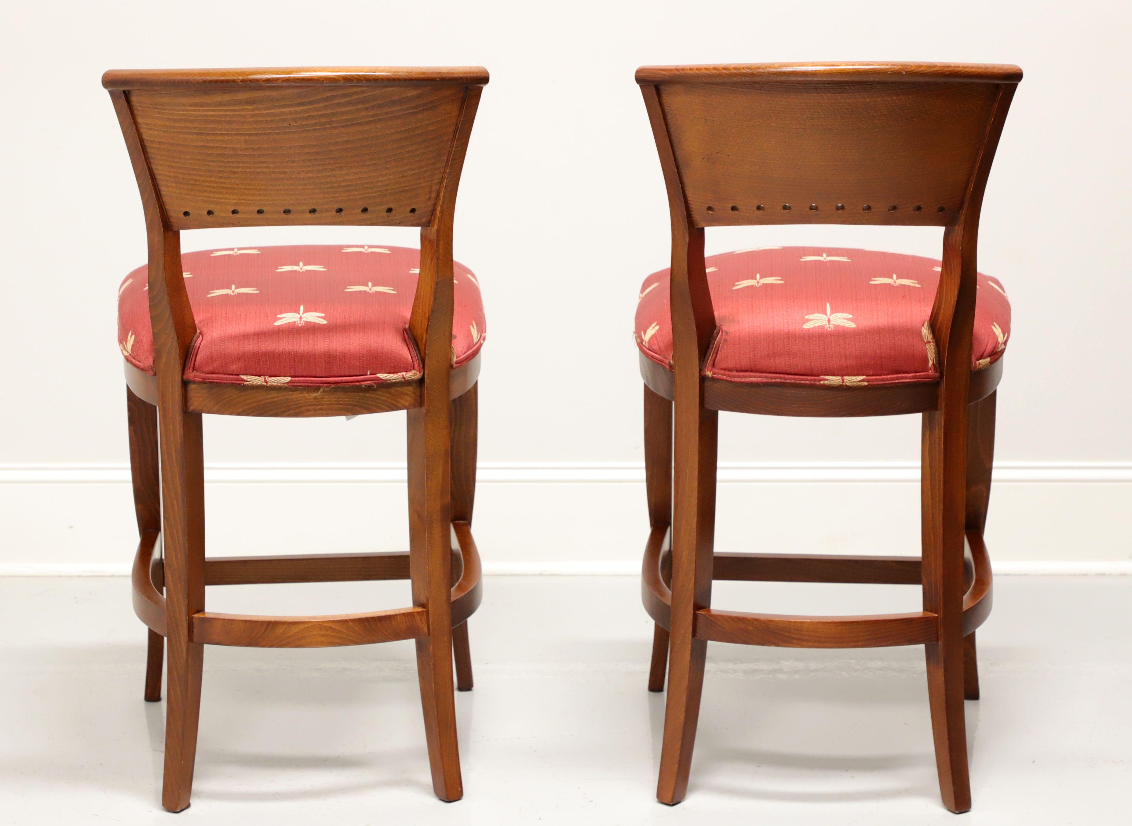American Tiger & Burl Oak Counter Height Stools by EMERSON ET CIE - Pair B