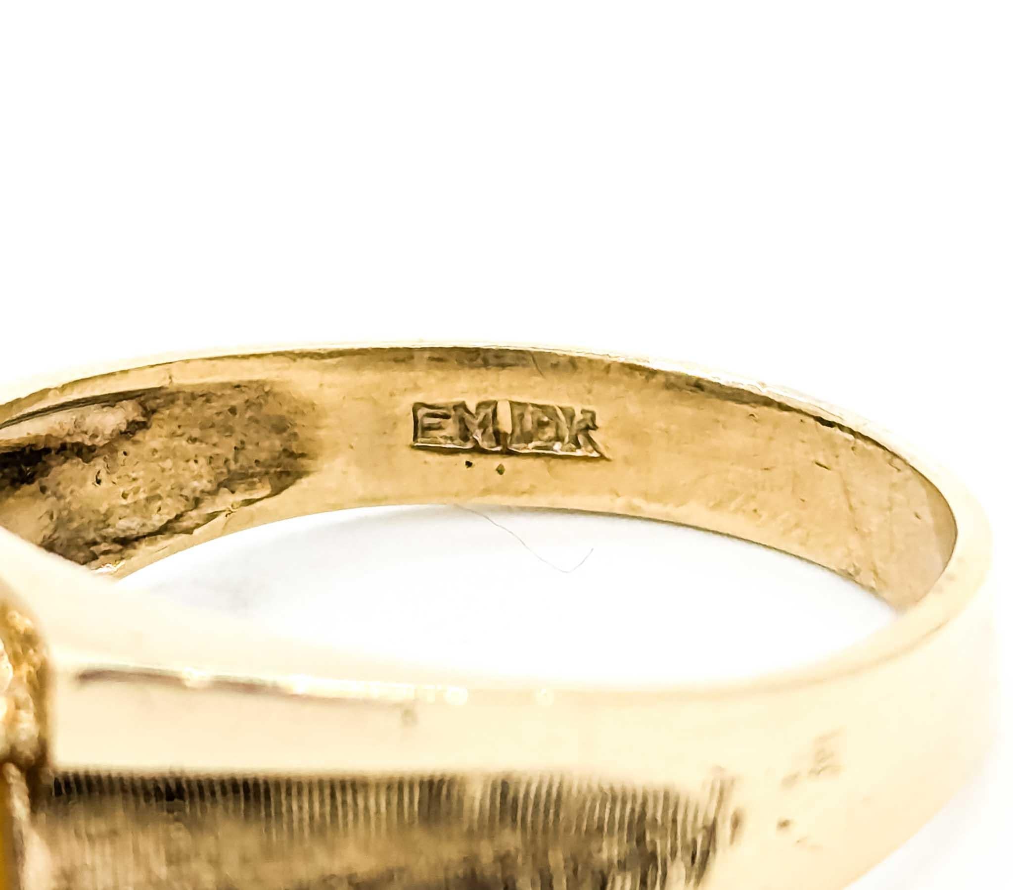 Anillo Ojo de Tigre Oro Amarillo 10K en venta 5