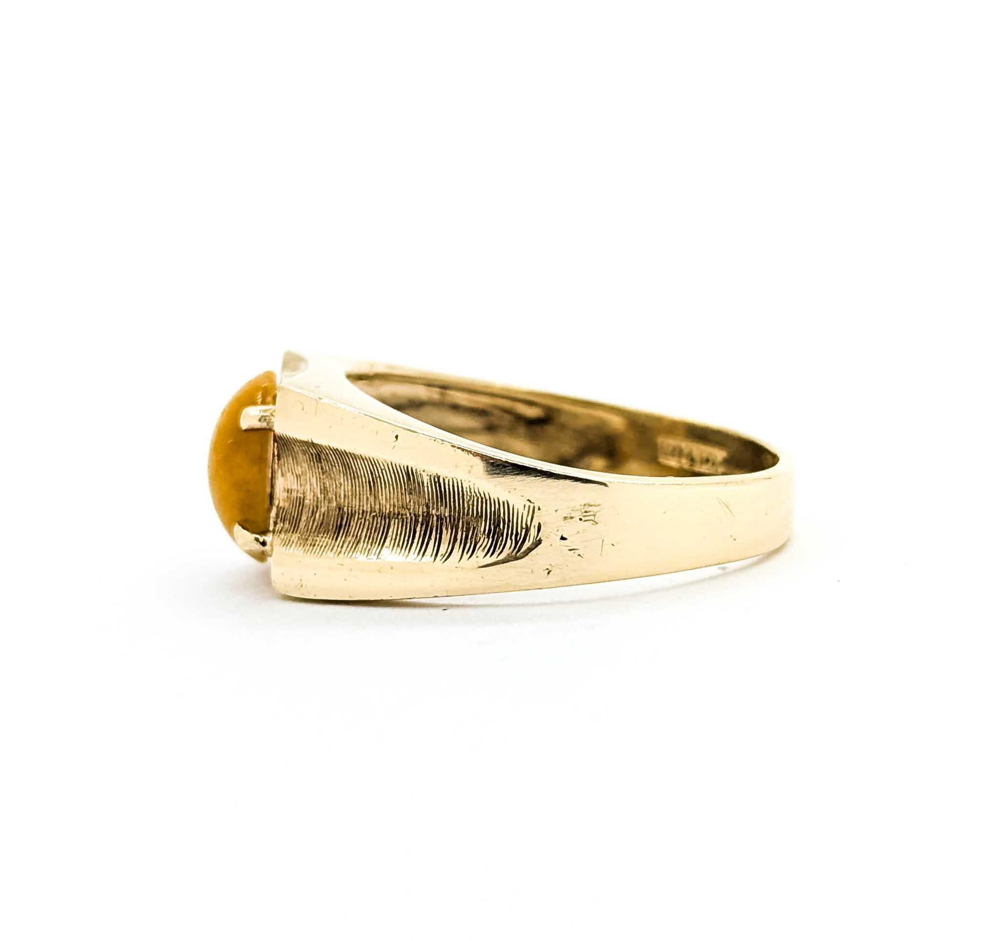Anillo Ojo de Tigre Oro Amarillo 10K en venta 3