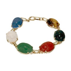 Blossom tiger's eye and carnelian bracelet, Louis Vuitton