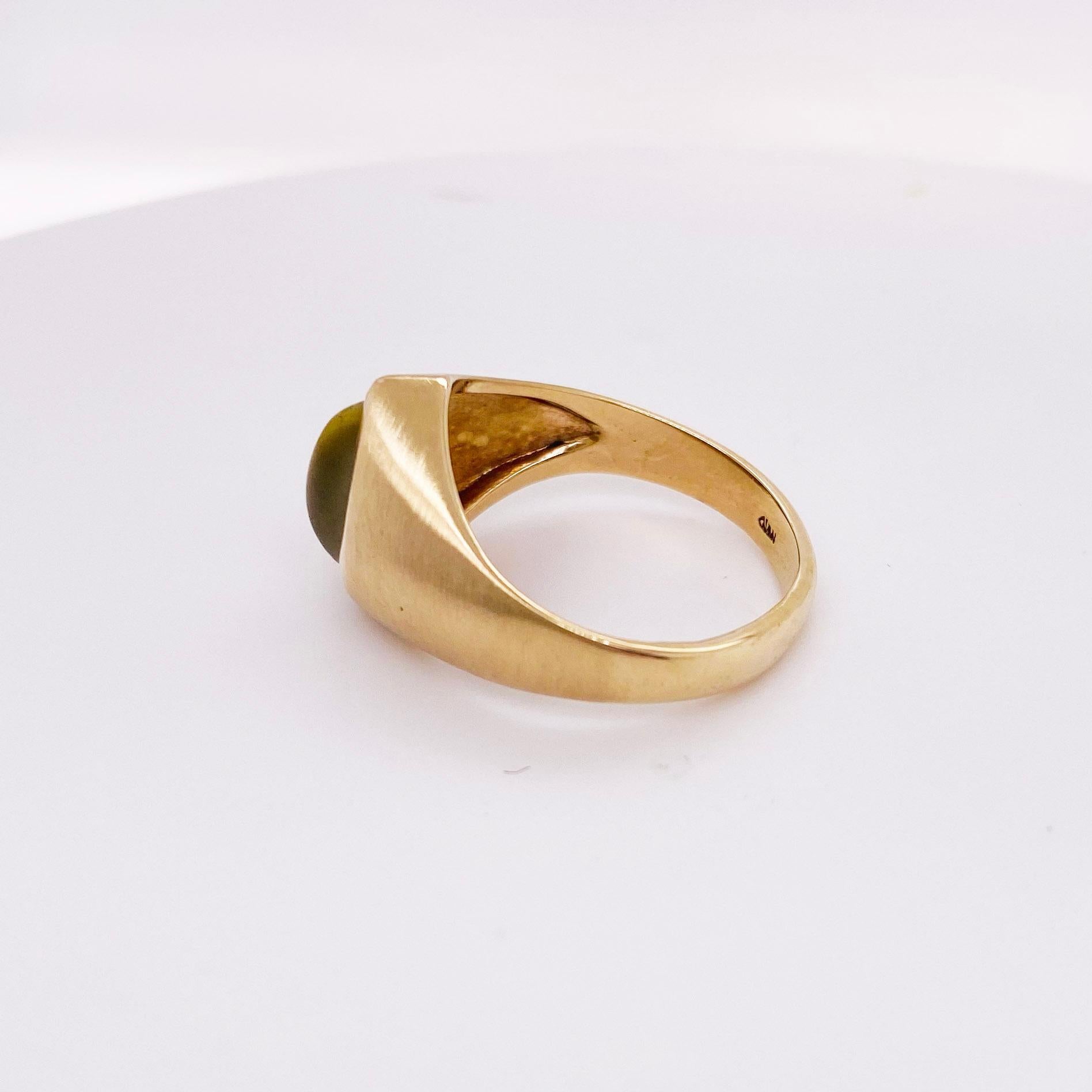 anillo ojo de tigre mujer