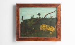 Tiger Folk Art Painting