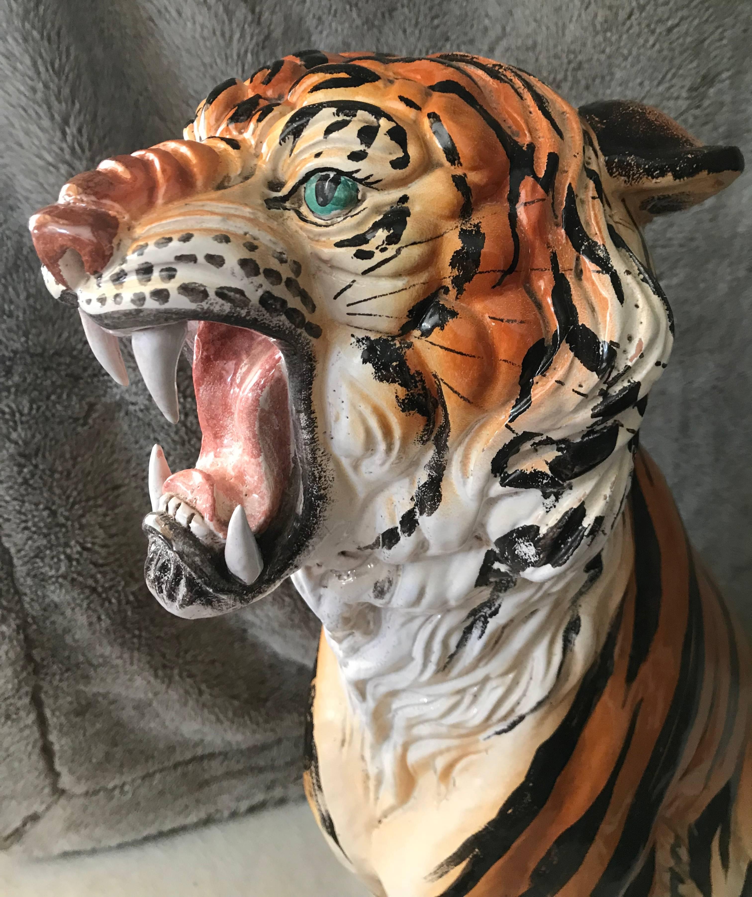 Tiger in Terracotta, 1960s, Italy For Sale 2