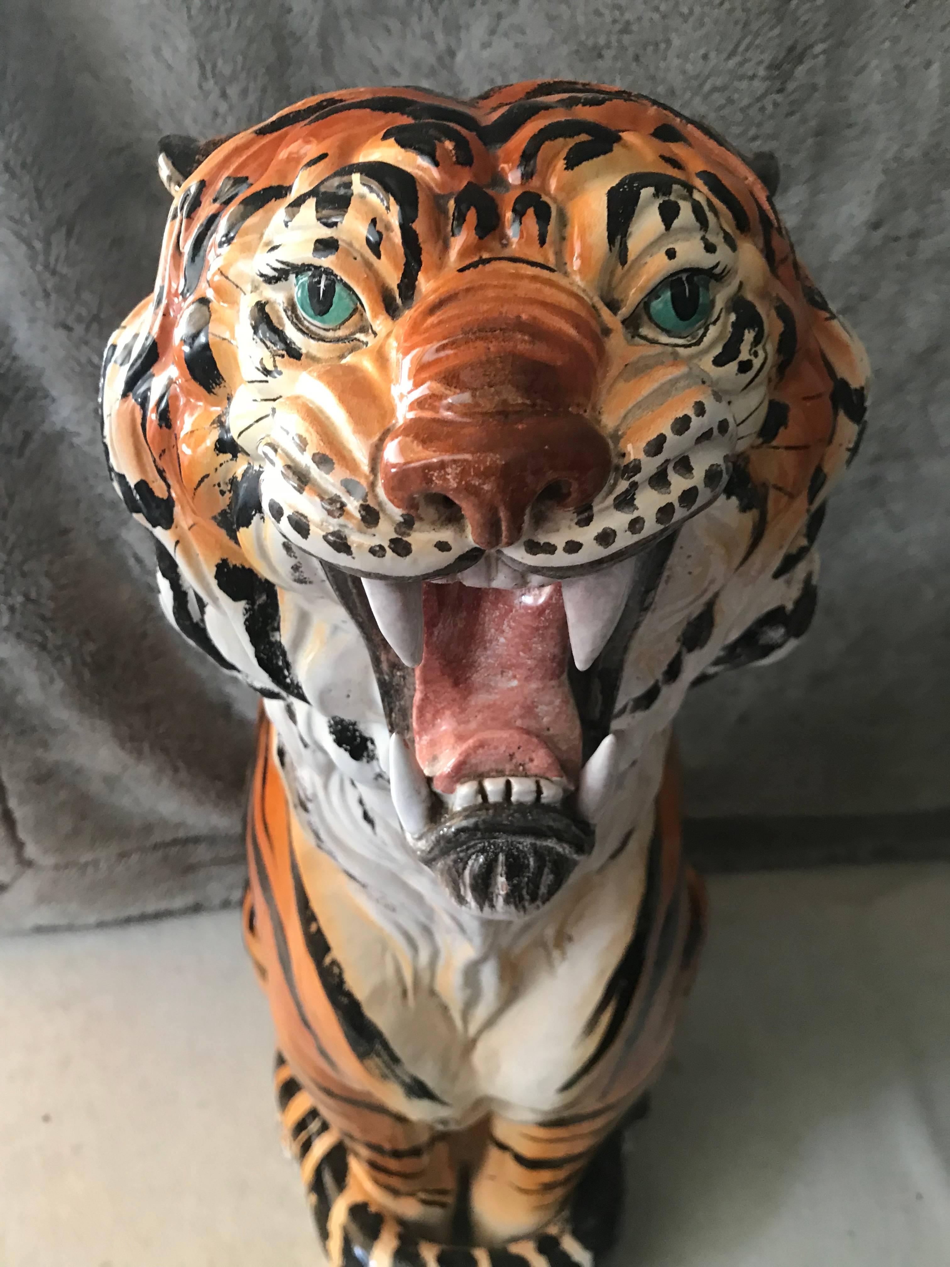 Tiger in Terracotta, 1960s, Italy For Sale 3