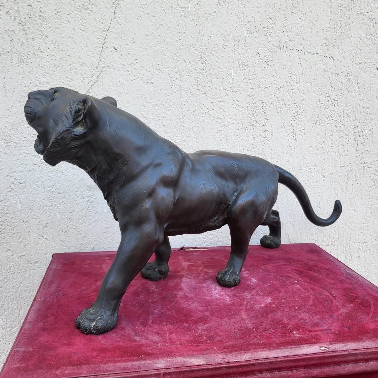 Tiger, Japanese Bronze, Meiji Era, XIXth Century For Sale 5