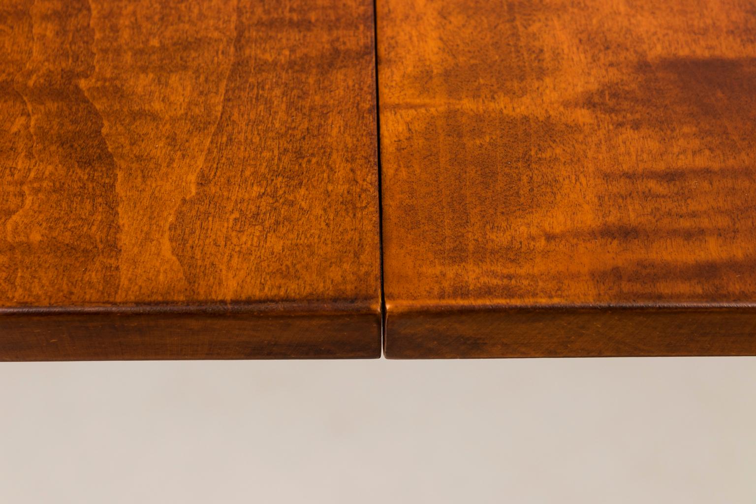 Contemporary Tiger Maple Dining Room Table by David Lefort, circa 2000