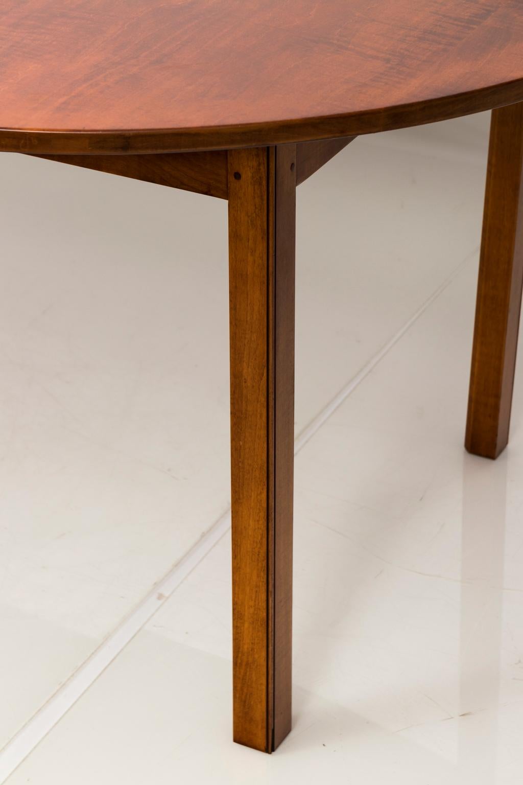 Tiger Maple Dining Room Table by David Lefort, circa 2000 1