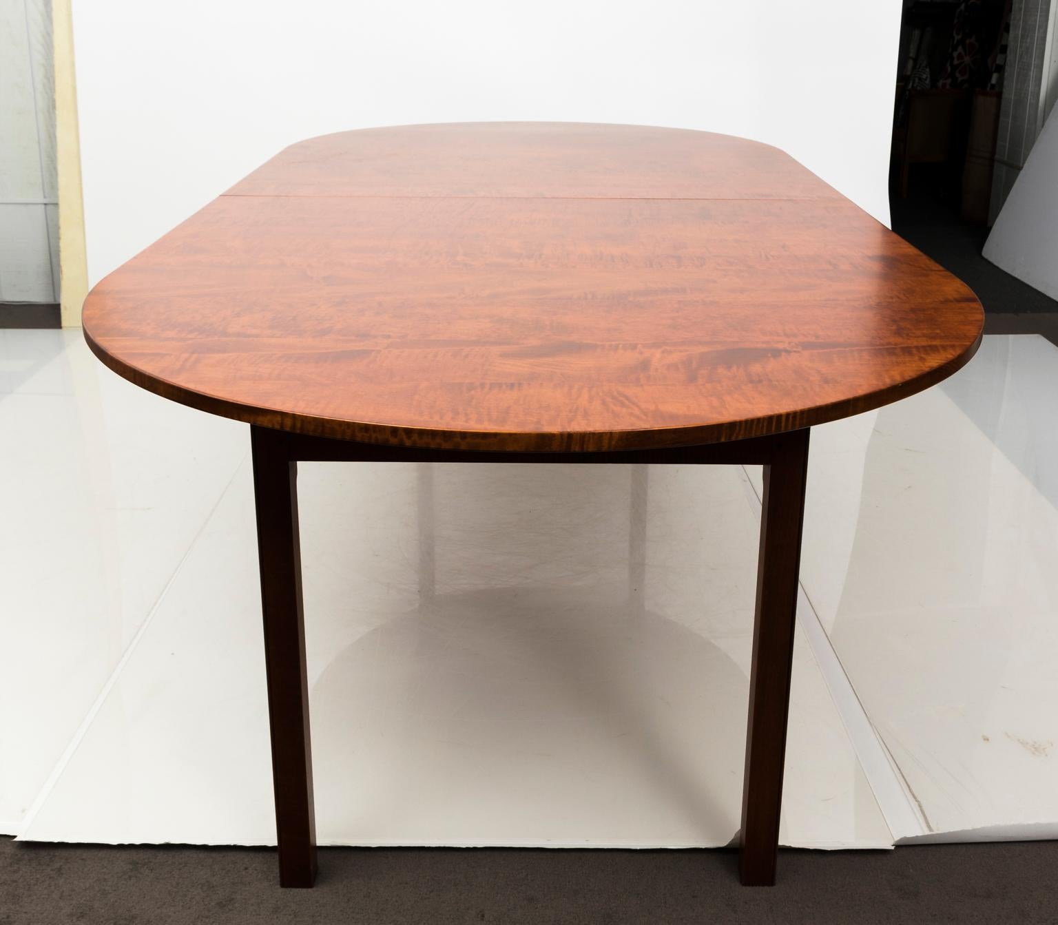 Tiger Maple Dining Room Table by David Lefort, circa 2000 3
