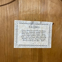 Tiger Maple Federal Chippendale Spiegel von D. R. Dimes