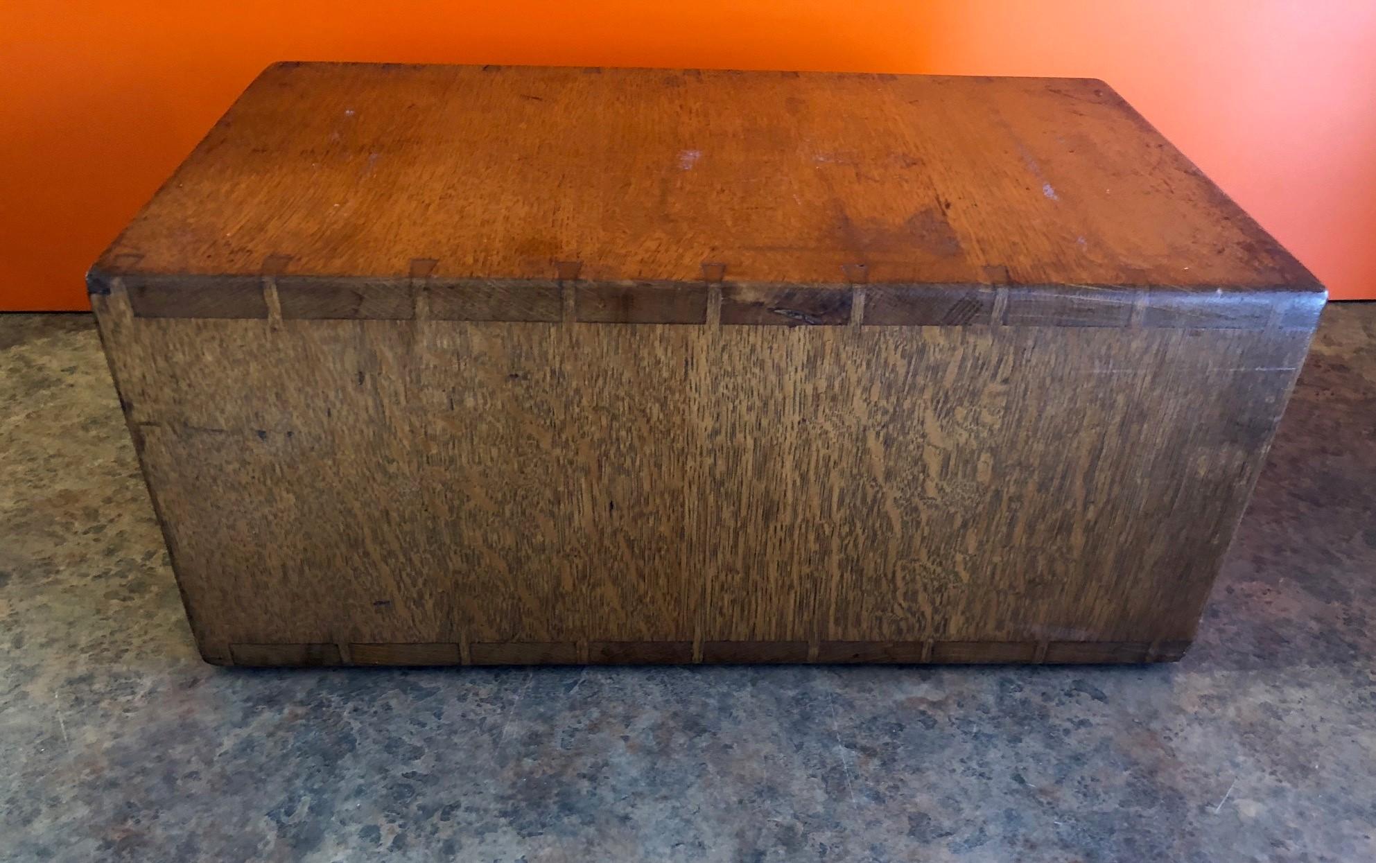 Tiger Oak Card Catalog Box by Library Bureau Makers at 1stDibs