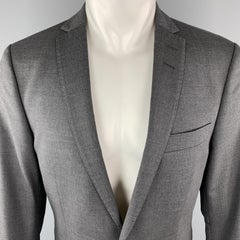 TIGER of SWEDEN 40 Regular Dunkelgrauer Sportmantel aus Wollmischung mit Notch-Revers