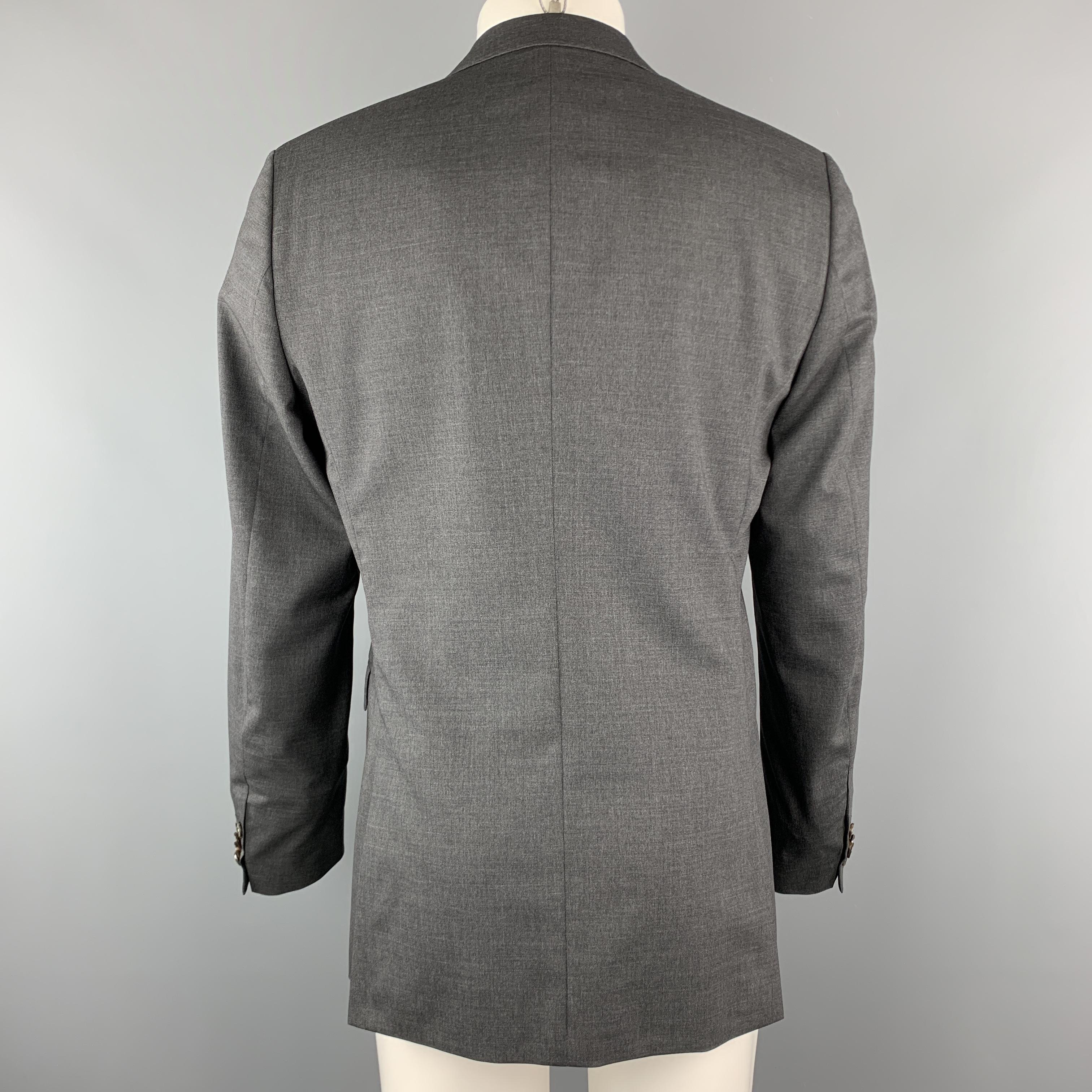 TIGER of SWEDEN 40 Regular Dark Gray Wool Blend Notch Lapel Sport Coat For  Sale at 1stDibs