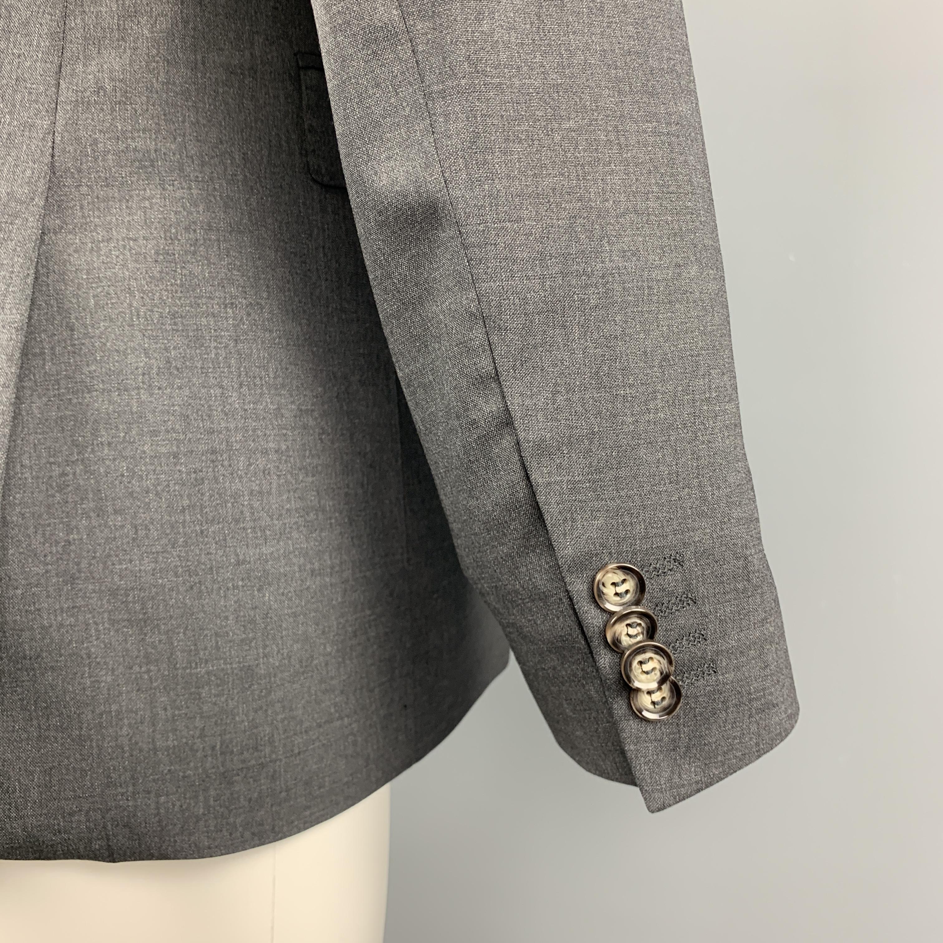 TIGER of SWEDEN 40 Regular Dark Gray Wool Blend Notch Lapel Sport Coat In New Condition In San Francisco, CA