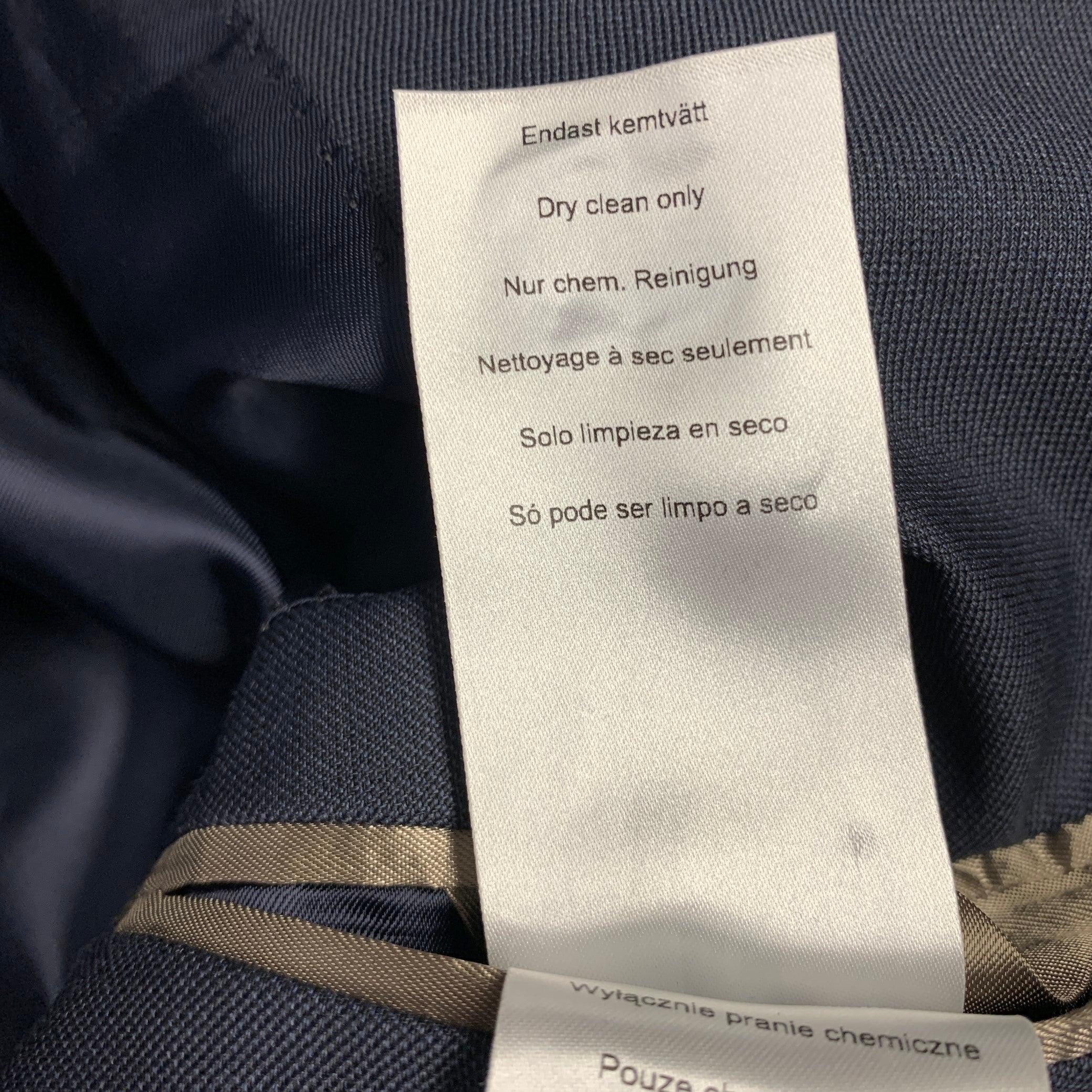 TIGER of SWEDEN Size 46 Navy Wool Notch Lapel Sport Coat For Sale 3