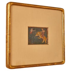 Tiger Painting in Gilded Frame c. 19th Century