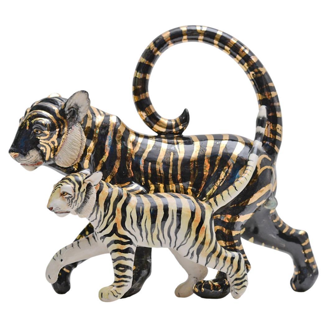Tiger Sculpture For Sale at 1stDibs