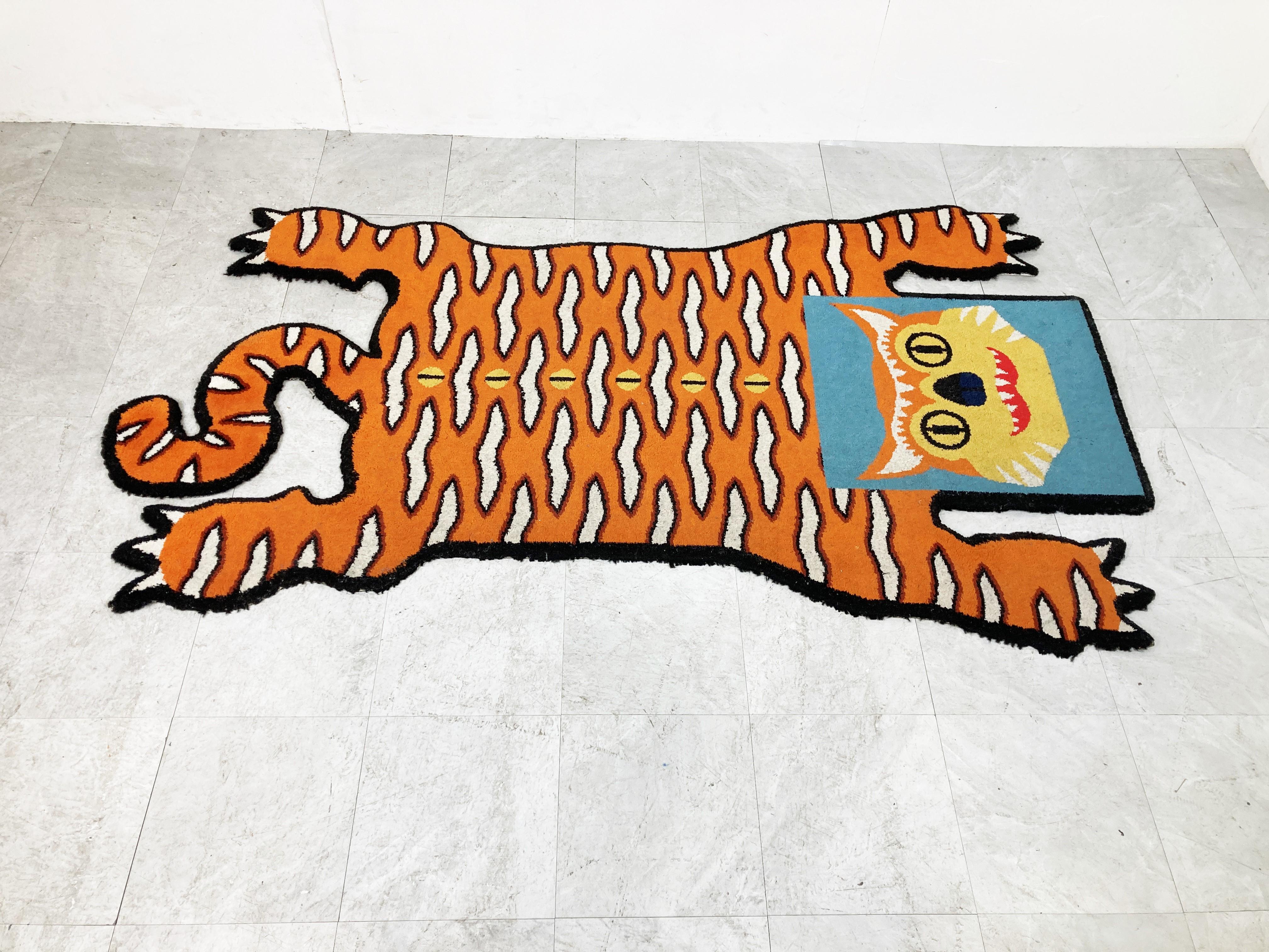 Minimalist Tiger Shaped Rug by Walter Van Beirendonck for Ikea, 1990s