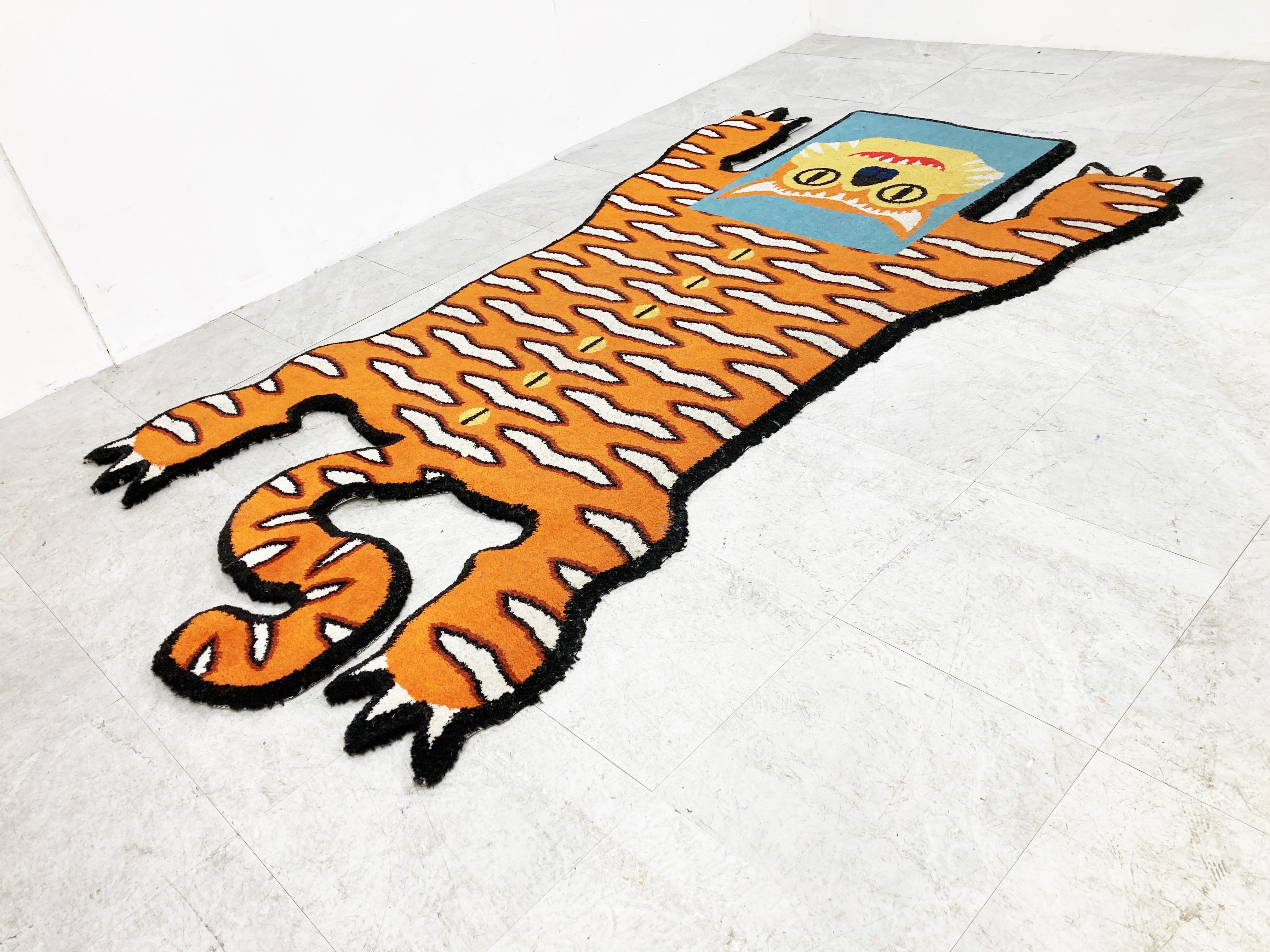 Swedish Tiger Shaped Rug by Walter Van Beirendonck for Ikea, 1990s