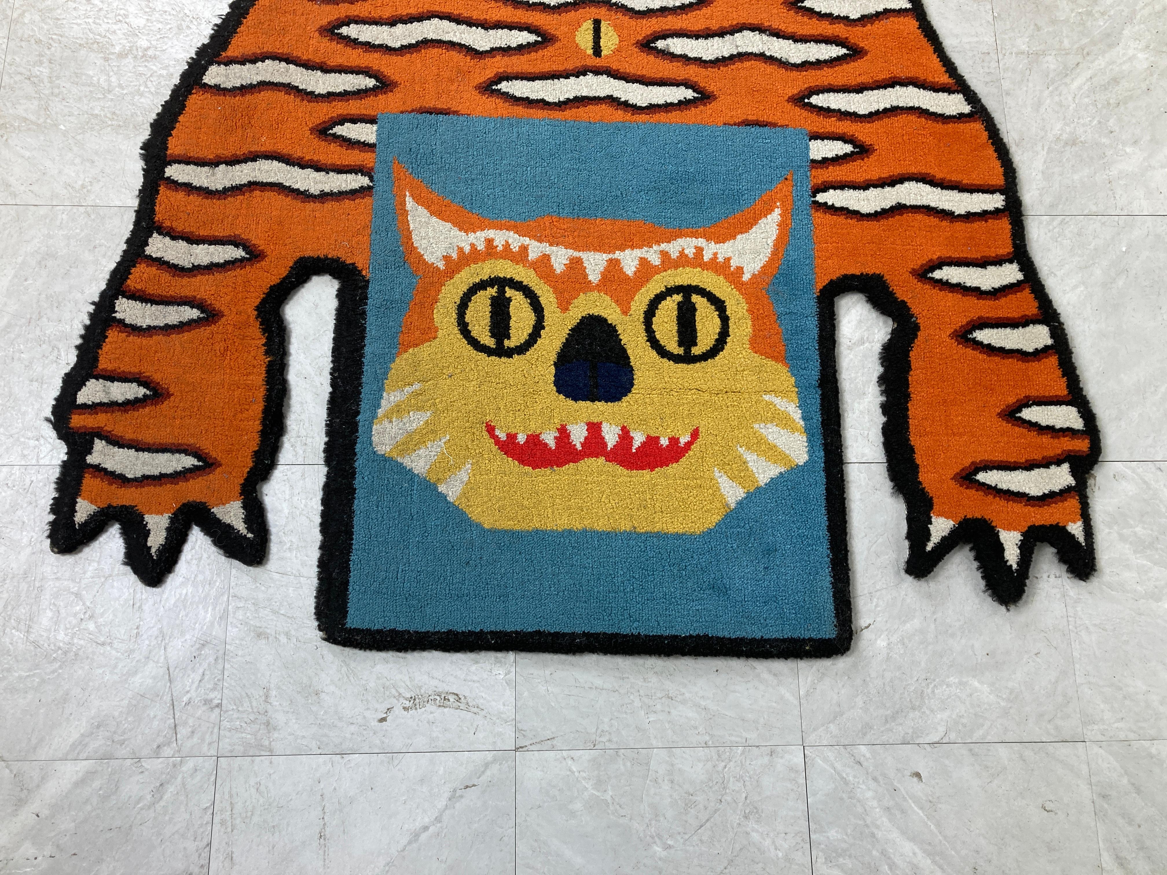 Late 20th Century Tiger Shaped Rug by Walter Van Beirendonck for Ikea, 1990s