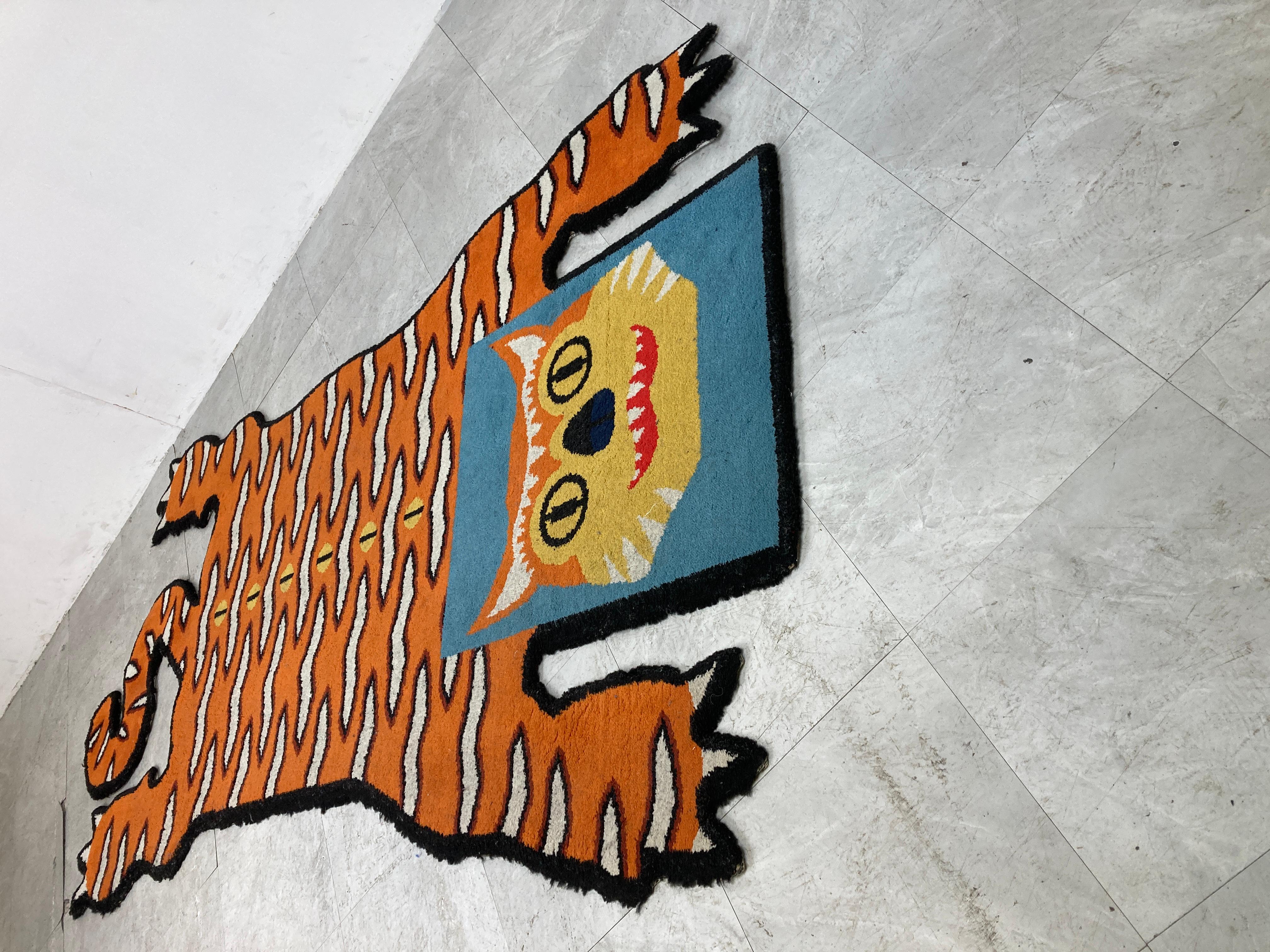 Tiger Shaped Rug by Walter Van Beirendonck for Ikea, 1990s 2