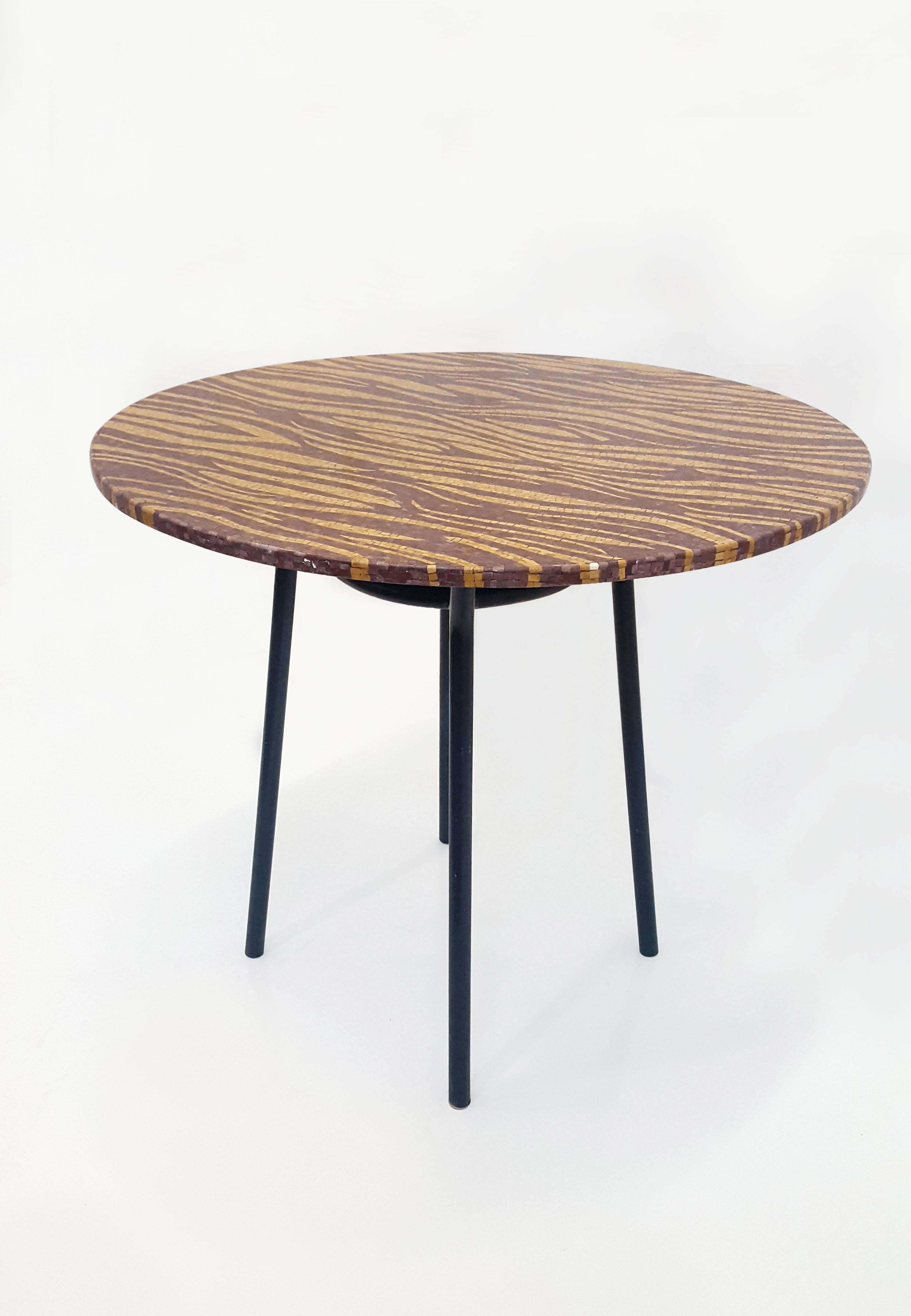 Indian Tiger Table 'Top Only' Handcrafted in India by Stephanie Odegard For Sale
