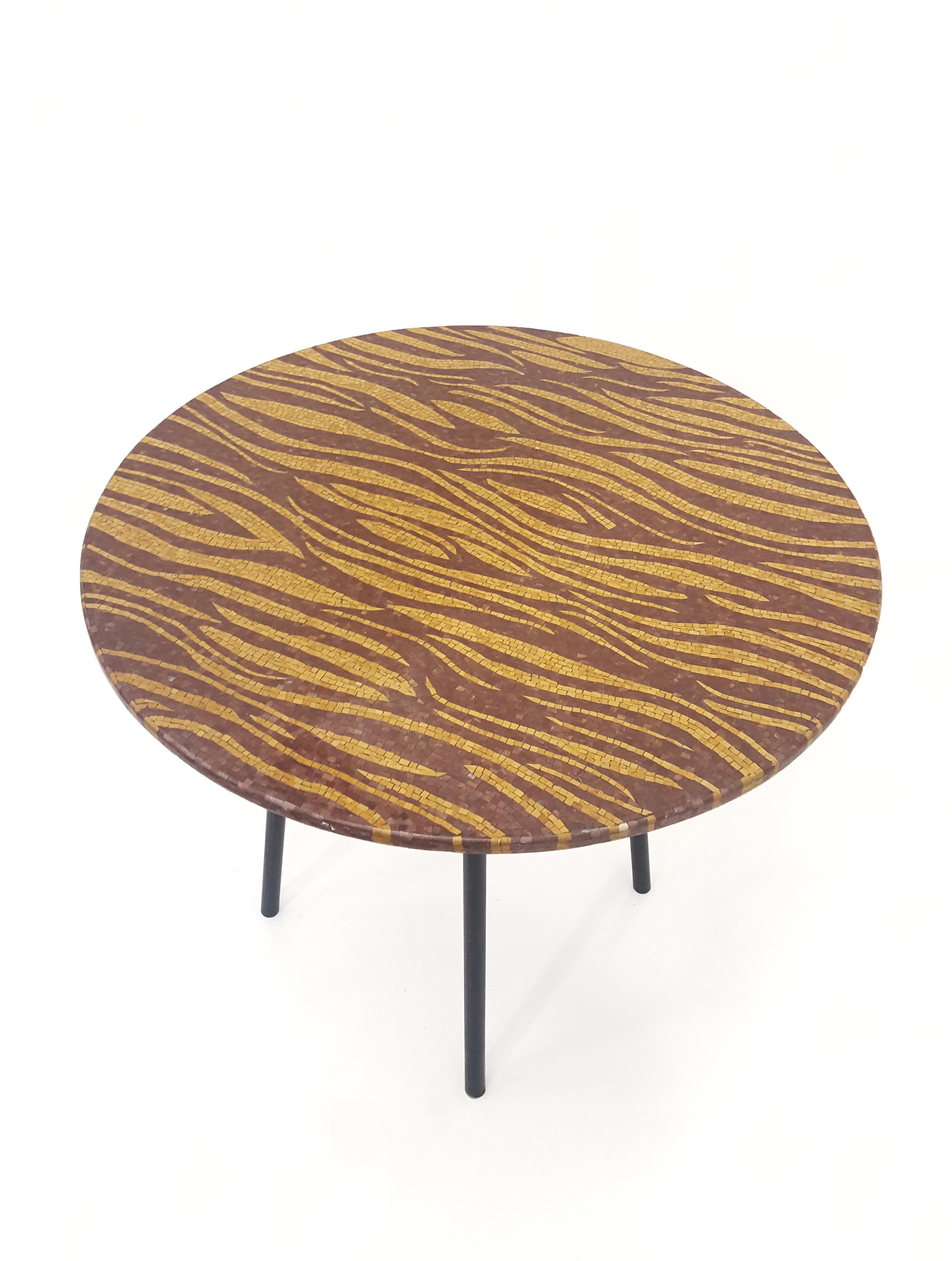 Contemporary Tiger Table 'Top Only' Handcrafted in India by Stephanie Odegard For Sale