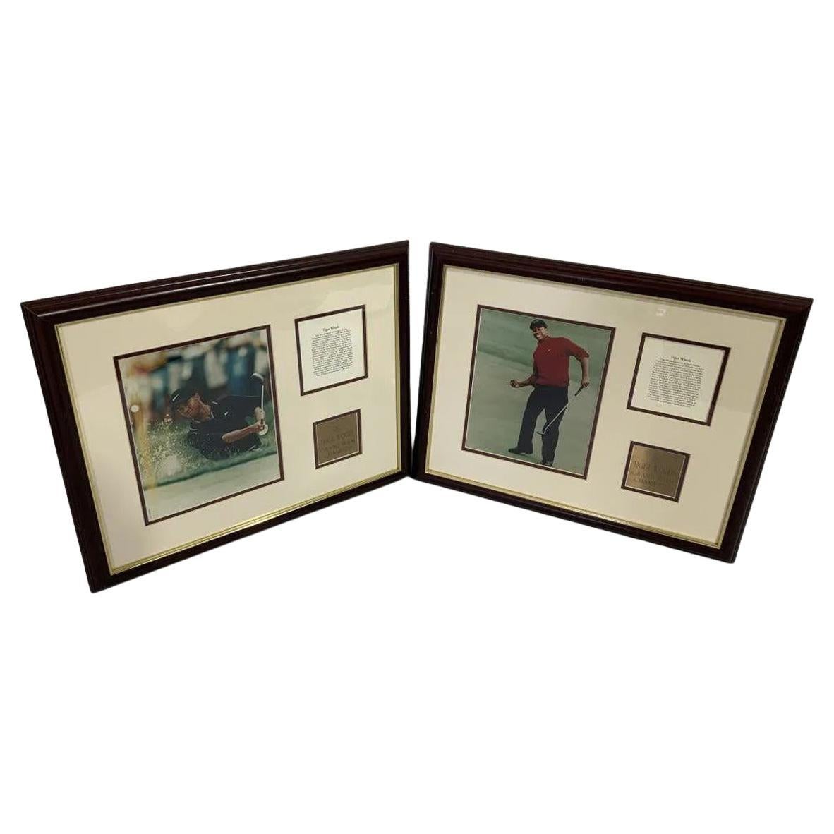 Tiger Woods - 2 Highly Collectible Photographs (53 cm 21 inches) - Authenticated