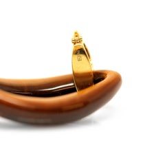 Tiger's Eye and 18 Karat Gold Link Bracelet