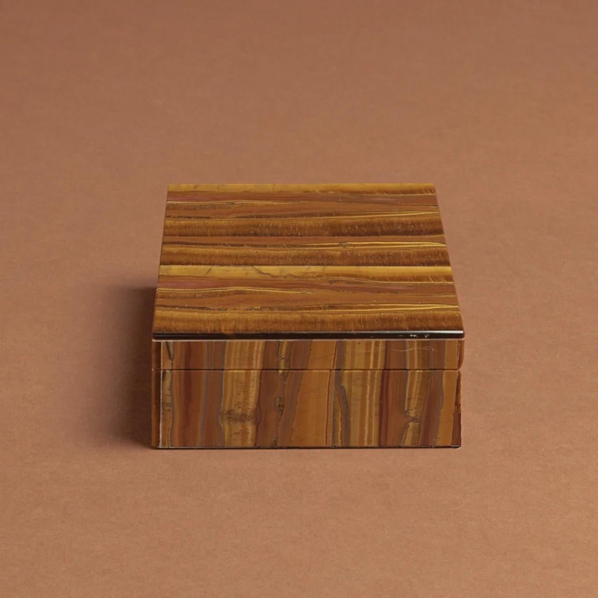 Italian Tiger's Eye Box, circa 1960.