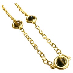 Used Tiger's Eye set 'Aragon' long chain necklace