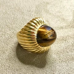 Tiger's Eye set 'Begum' Ring