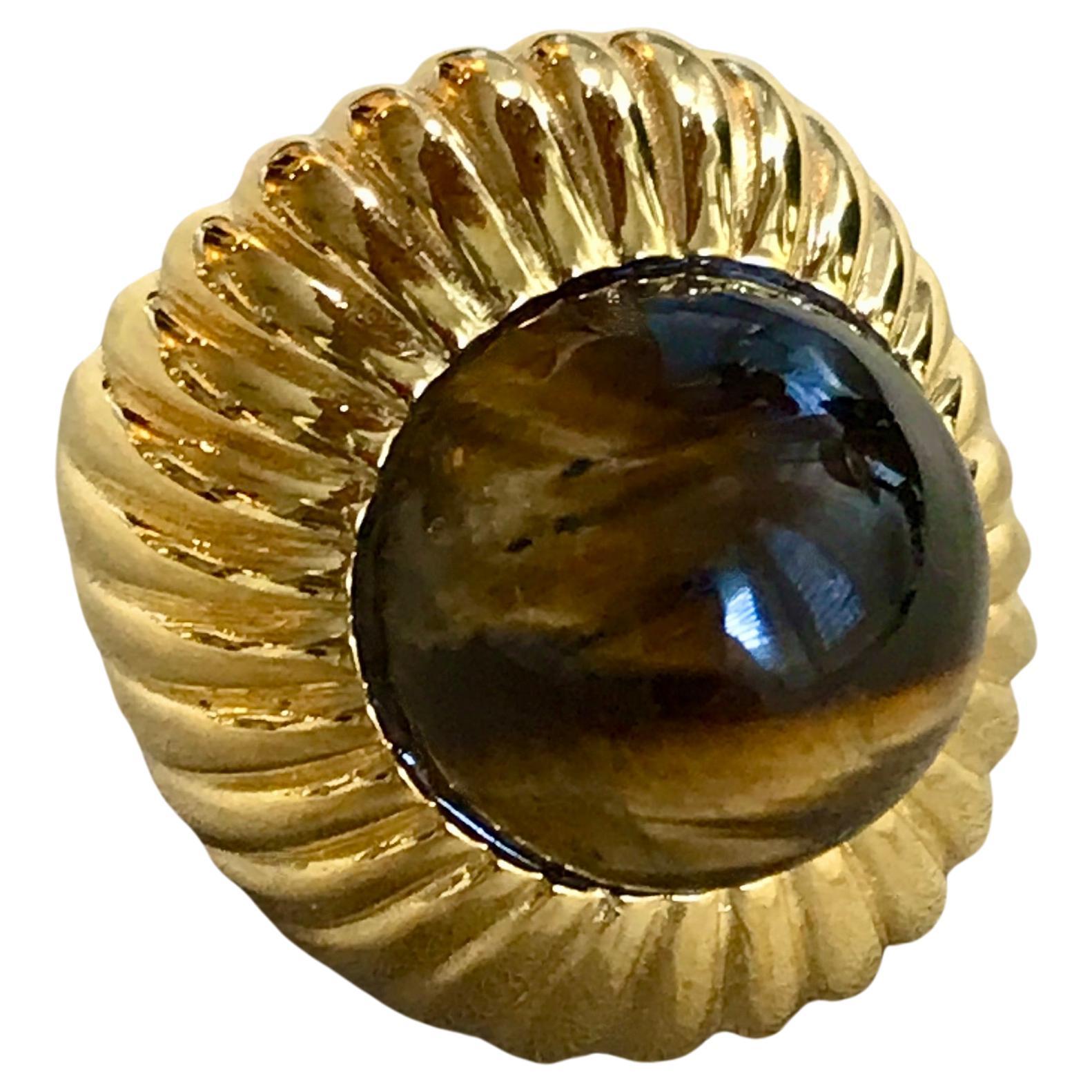 Tiger's Eye set 'Begum' Ring For Sale