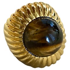 Bague 'Begum' sertie d'un œil de tigre