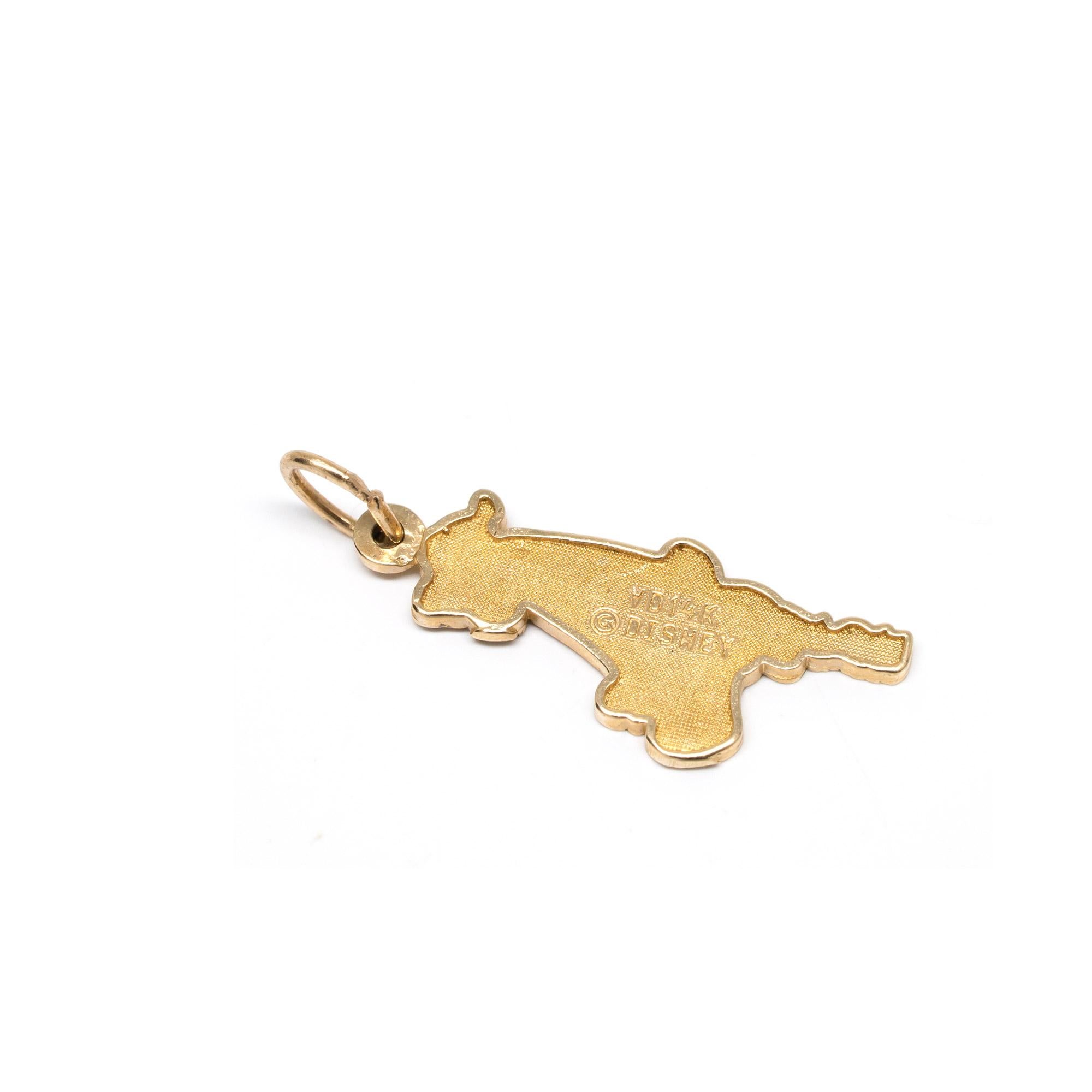 Tigger Charme in 14 Karat Gelbgold im Zustand „Gut“ in Addison, TX